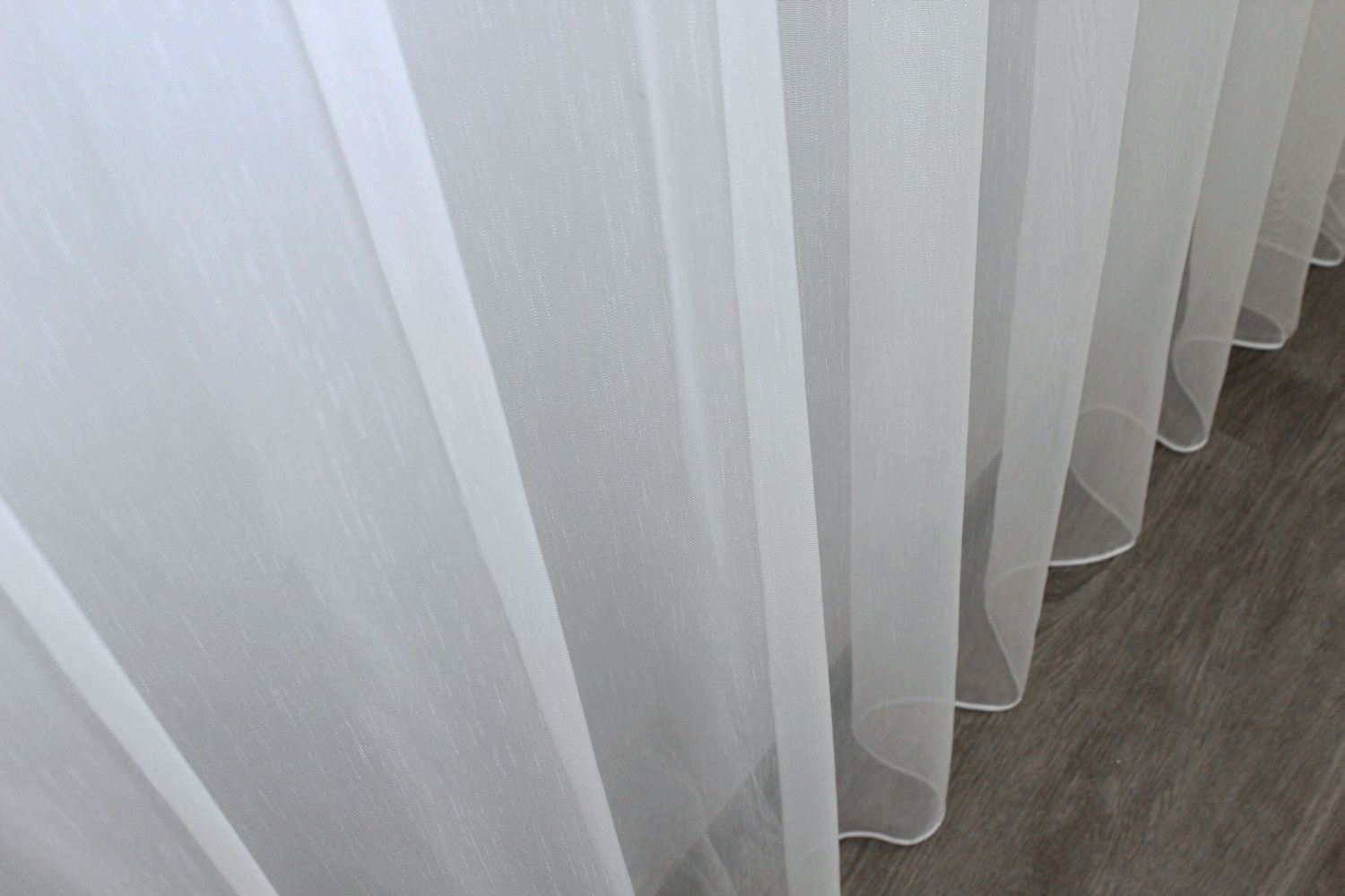 Тюль "Бамбук", однотонна Висота 3м цвет белый 1153т, Тюль на метраж, Нужную Вам ширину указывайте при покупке. (Ширина набирается по длине рулона.), 3 м.