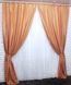 Комплект жаккардовых штор коллекция "Савана" цвет оранжевый 515ш Фото 3