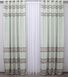 Комплект штор из ткани лён, полоски цвет светло-бирюзовый 1002ш Фото 3