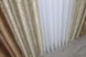 Комбіновані (2шт 1,5х2,7м) штори з тканини блекаут-софт колір коричневий з бежевим 014дк (095-671шБ) 10-533 Фото 7