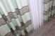Комплект штор из ткани лён, полоски цвет светло-бирюзовый 1002ш Фото 6