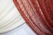 Кухонный комплект (290х170см) шторки с подвязками "Дует сетка" цвет терракотовый с бежевым 077к 50-191 Фото 5