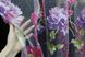Тюль органза з великим квітковим принтом колір напівпрозорий білий з різнокольоровим принтом 933т Фото 6