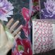 Тюль органза з великим квітковим принтом колір напівпрозорий білий з різнокольоровим принтом 933т Фото 1