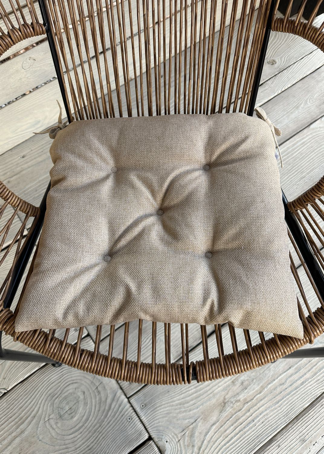 Подушка для стульев (38x38х5 см) Decorator Мальмо цвет бежевый 84-100