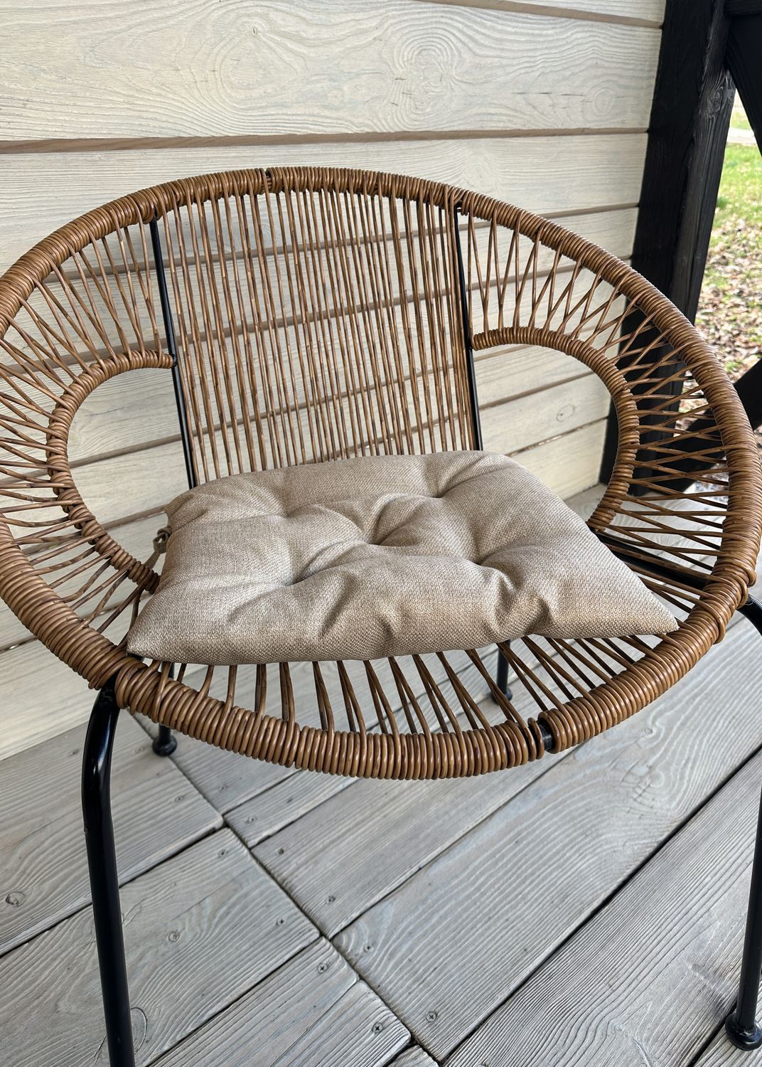 Подушка для стульев (38x38х5 см) Decorator Мальмо цвет бежевый 84-100