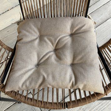 Подушка для стульев (38x38х5 см) Decorator Мальмо цвет бежевый 84-100