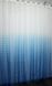 Тюль растяжка "Омбре" на батисте (под лён) цвет голубой с белым 508т Фото 2