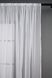 Тюль (300х270см) на трубу "Карман" шифонова однотонна колір білий 44-034 Фото 9