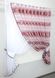 Кухонный комплект (310х170см) шторки с подвязками цвет белый с бордовым 101к 52-0589 Фото 2