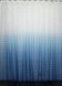 Тюль растяжка "Омбре" на батисте (под лён) цвет голубой с белым 508т Фото 1