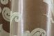 Комплект штор из ткани блэкаут-софт коллекция "Лилия" цвет кофейный с бежевым 074ш (А) Фото 9