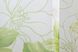 Тюль з шифону з великим квітковим принтом колір білий з салатовим і коричневим 1334т Фото 6