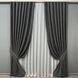Комплект (2шт 1,5х3,0м) штор фактурный лен премиум, коллекция "Grand Linen", цвет графитовый 2028ш 33-1027 Фото 2
