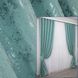 Комплект готовых штор, лен мрамор, коллекция "Pavliani" цвет бирюзовый 1287ш Фото 1