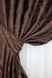 Комплект штор из ткани жаккард коллекция "Вензель" цвет коричневый 092ш Фото 4