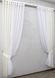 Комбіновані штори із шифону колір бежевий з білим 023дк Фото 3