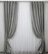 Комплект штор лен рогожка, коллекция "Савана" цвет серый 635ш Фото 2