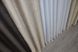 Комбинированные шторы из ткани лен-блэкаут рогожка цвет серо-коричневый с бежевым 014дк (686-1160ш) Фото 7