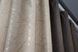 Комбинированные шторы из ткани лен-блэкаут рогожка цвет серо-коричневый с бежевым 014дк (686-1160ш) Фото 6