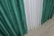 Комплект штор лен рогожка, коллекция "Савана" цвет темно-зеленый 633ш Фото 7