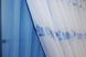 Кухонный комплект (330х170см) шторки с подвязками цвет голубой с белым 101к 52-0716 Фото 5