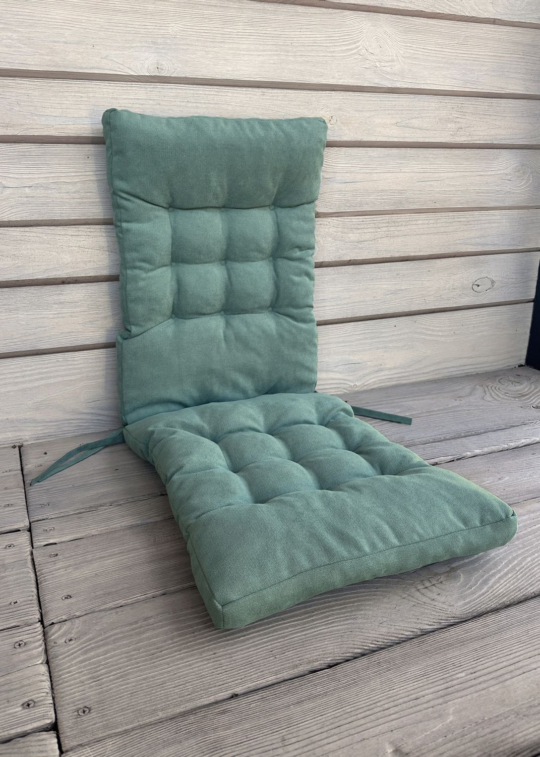 Подушка для стульев (40x120х4 см) двойная Decorator Соро цвет бирюзовый 84-109