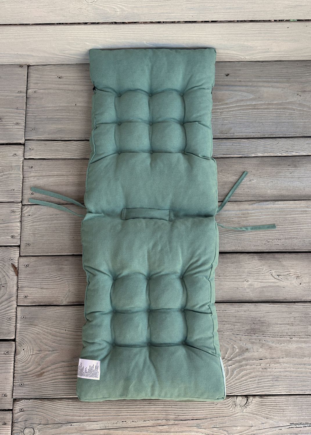Подушка для стульев (40x120х4 см) двойная Decorator Соро цвет бирюзовый 84-109
