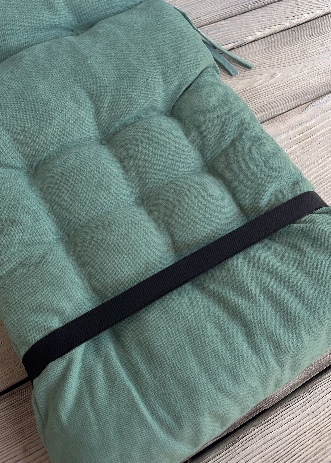 Подушка для стульев (40x120х4 см) двойная Decorator Соро цвет бирюзовый 84-109