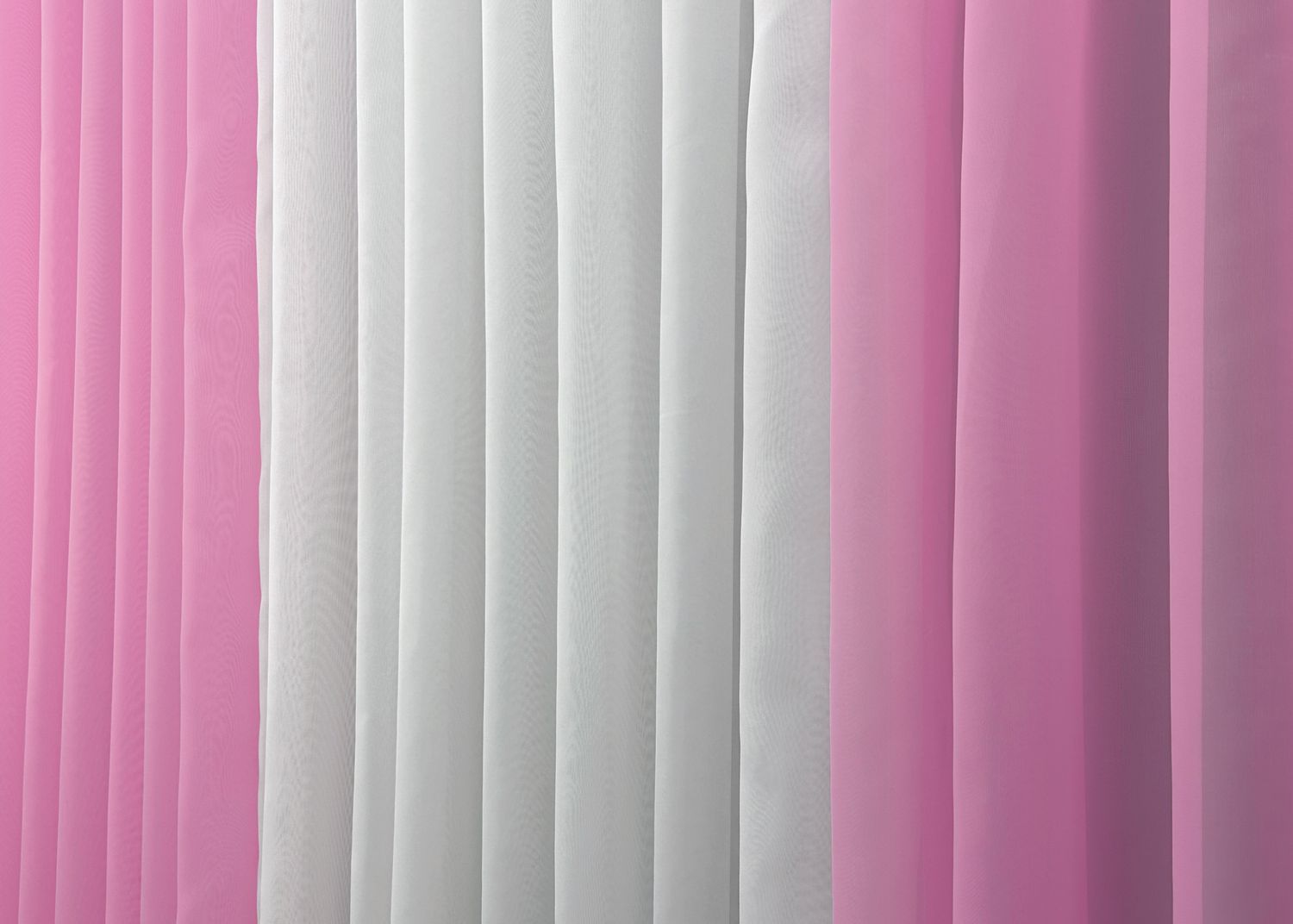 Декоративная гардина из шифона цвет розовый с белым 012дк (н111-н101), Гардина (1шт. 4х2,7м.), 4,0 м., 2,7 м., 400, 270, 1,5 - 2 м., Тесьма