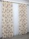 Комплект готовых льняных штор, коллекции "Прованс" цвет бежевый с сиреневым 219ш Фото 5