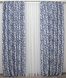 шторы из ткани блэкаут цвет серый с синим 1001ш(Б) Фото 3
