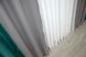 Комбинированные шторы из ткани блэкаут цвет изумрудный с серым 014дк (794-832ш) Фото 7