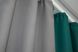 Комбинированные шторы из ткани блэкаут цвет изумрудный с серым 014дк (794-832ш) Фото 6