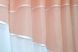Кухонные шторы (280х170см) с ламбрекеном, на карниз 1-1,5м цвет персиковый с белым 091к 52-0452 Фото 5