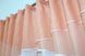 Кухонные шторы (280х170см) с ламбрекеном, на карниз 1-1,5м цвет персиковый с белым 091к 52-0452 Фото 4