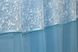 Кухонный комплект (290х170см) шторки с ламбрекеном и подхватами цвет голубой с белым 084к 50-888 Фото 4