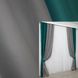 Комбинированные шторы из ткани блэкаут цвет изумрудный с серым 014дк (794-832ш) Фото 1