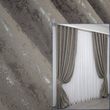 Комплект готовых штор, лен мрамор, коллекция "Pavliani" цвет серо-коричневый 1176ш