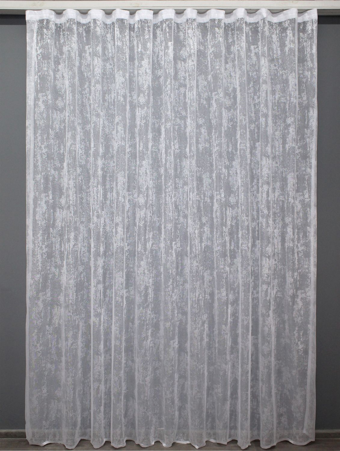 Тюль жаккард, коллекция "Мрамор" цвет белый 1400т, Тюль на метраж, Нужную Вам ширину указывайте при покупке. (Ширина набирается по длине рулона.), 2,8 м.