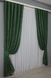 Комплект готових штор, льон мармур, колекція "Pavliani" колір зелений 1363ш Фото 3
