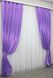 Комплект штор из ткани атлас цвет светло-фиолетовый 1135ш Фото 3