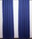 Комплект штор лен-блэкаут рогожка (мешковина) цвет синий 691ш Фото 6
