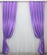 Комплект штор з тканини атлас колір світло-фіолетовий 1135ш Фото 2