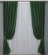 Комплект готових штор, льон мармур, колекція "Pavliani" колір зелений 1363ш Фото 2