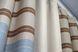 Комбинированные шторы из ткани лен цвет бежевый с голубовато-коричневым 016дк (953-1080-953ш)  Фото 6