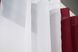 Кухонные шторы (265х170см) на карниз 1-1,5м цвет бордовый с белым 017к 50-007 Фото 4
