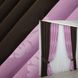 Комбинированные шторы из ткани лён-блэкаут цвет венге с розовым 014дк (291-1128ш) Фото 1