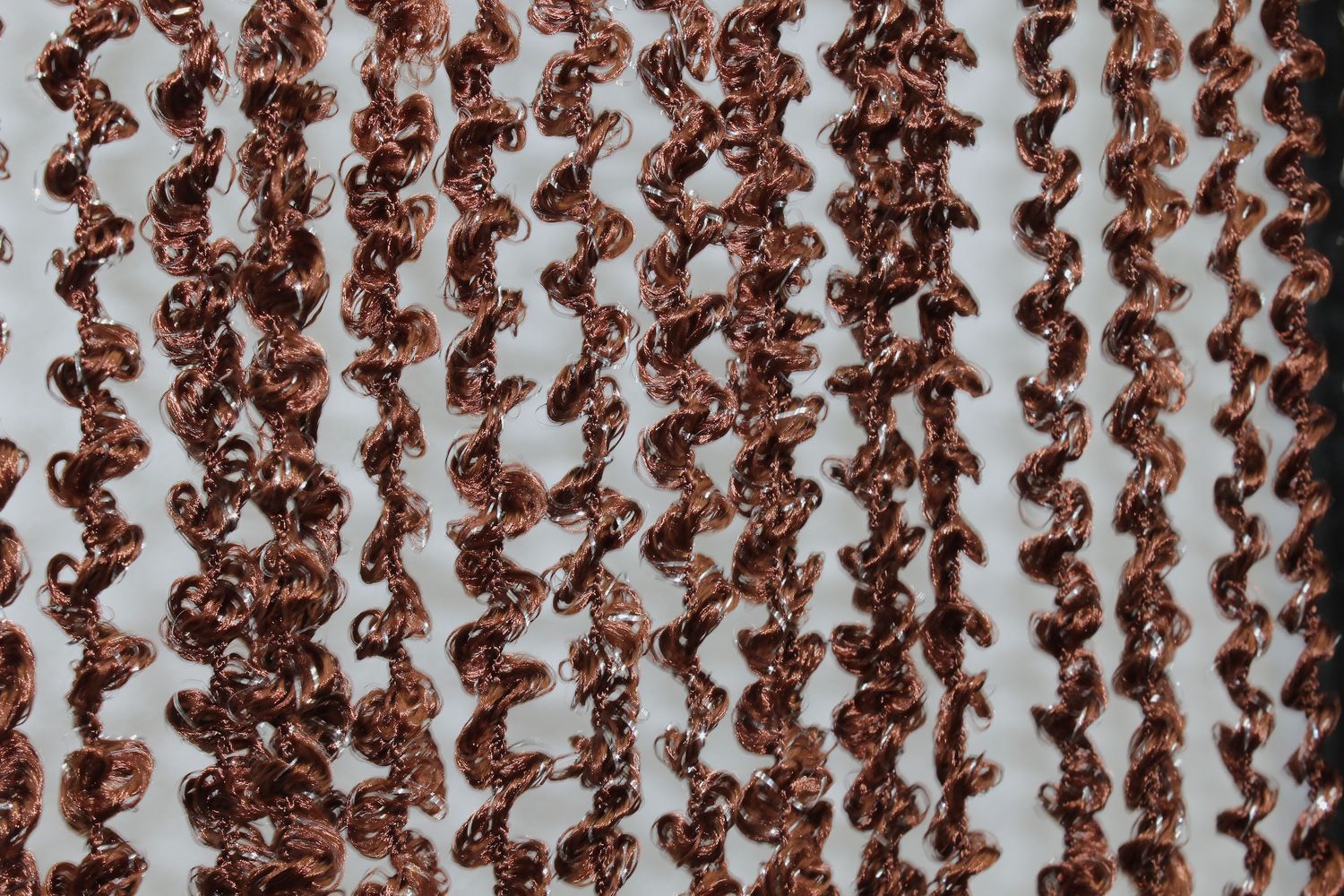 Шторы-нити (1 шт 3х3 м) спираль с люрексом цвет коричневый 61-021