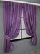Комплект штор жаккард коллекция "Мрамор Al1" цвет фиолетовый 1301ш Фото 2